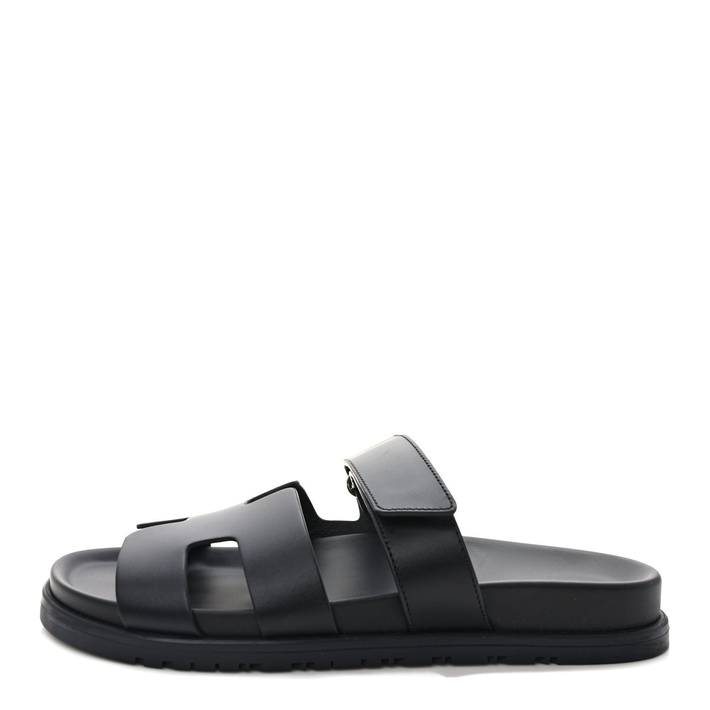Calfskin Womens Chypre Sandals 39.5 Black