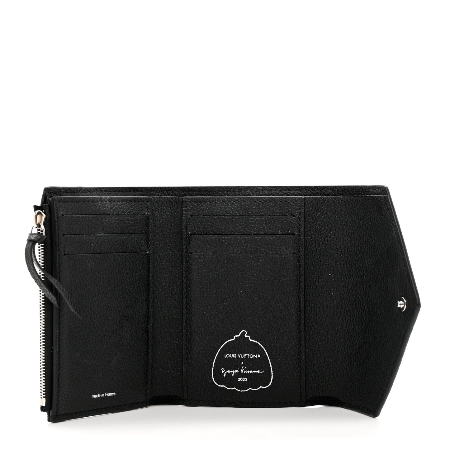 LV X YK Empreinte Monogram Victorine Wallet Black Fuchsia