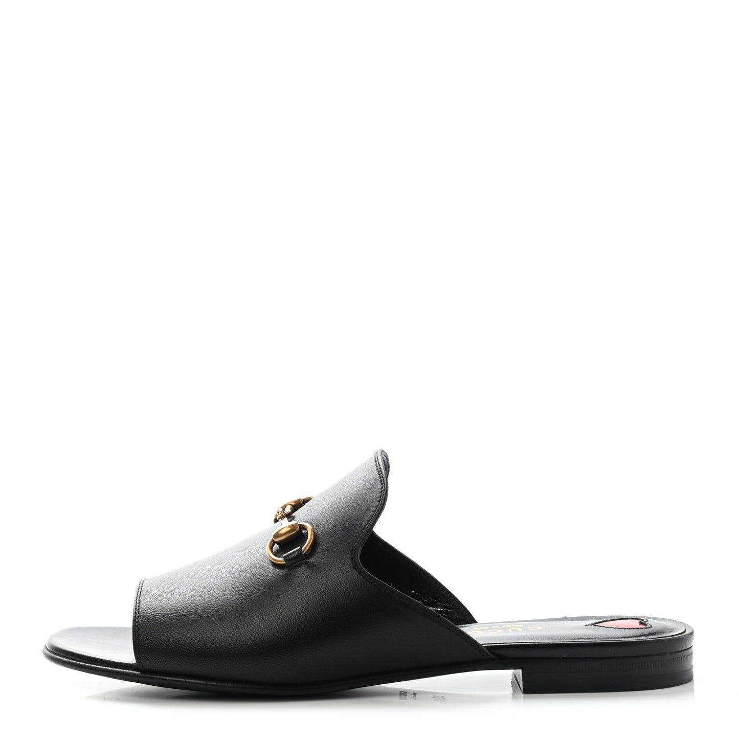 Malaga Kid Horsebit Slide Sandals 36.5 Black