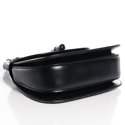 Gucci Leather Bamboo Top Handle Bag Black 5 of 9
