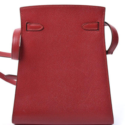 Hermes Courchevel Kelly Sport PM Rouge Vif 7 of 11