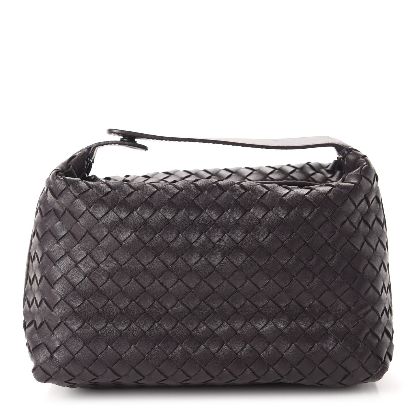 Nappa Intrecciato Large Cosmetic Case Ebano