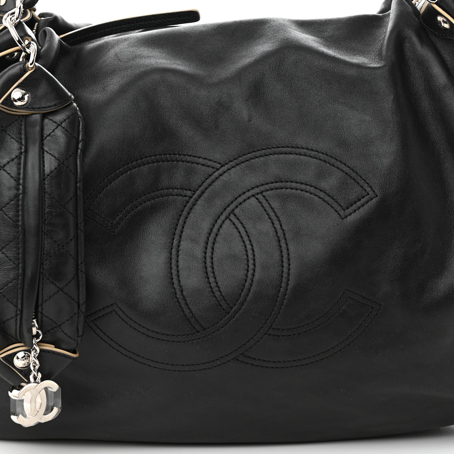 Chanel Lambskin Large Edgy Hobo Black 8 of 11