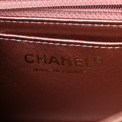 Chanel Metallic Grained Calfskin Quilted 2.55 Reissue Mini Flap Copper Pink 7 of 9