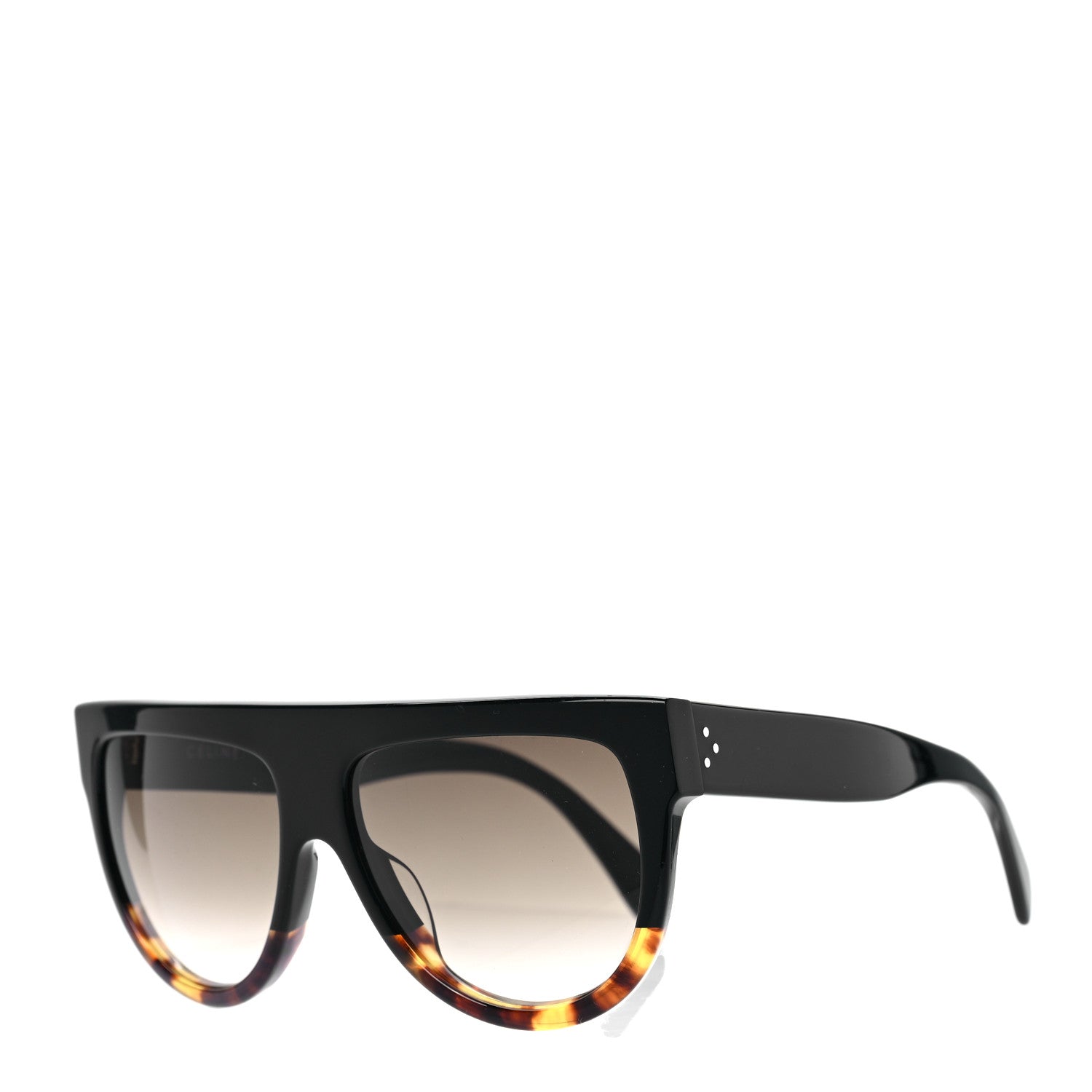 Celine Shadow Sunglasses CL 41026/S Black Havana 1 of 6