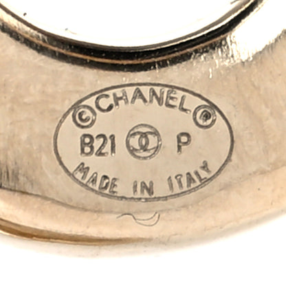 Chanel Pearl Coco Brooch Gold 4 of 4