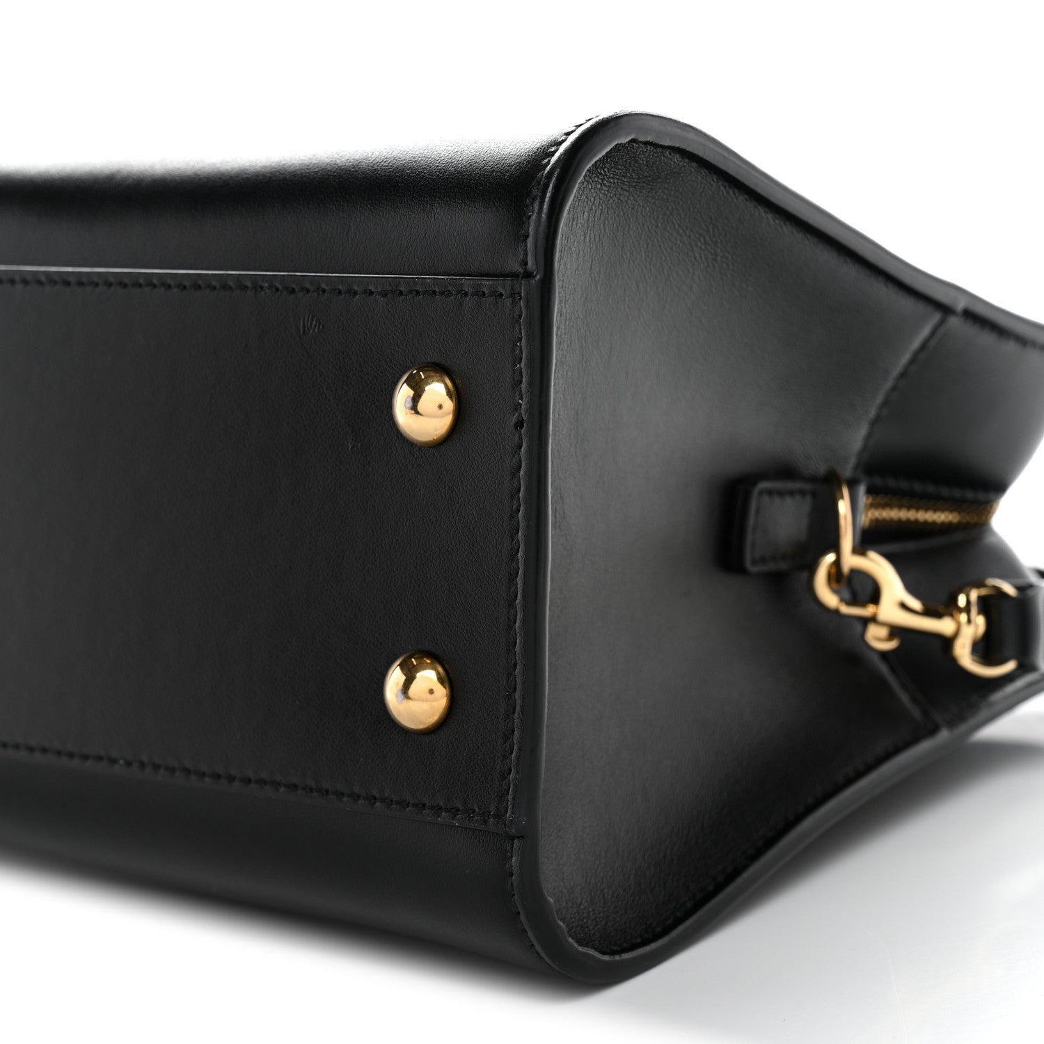 Saint Laurent Calfskin Monogram Baby Cabas Black 10 of 11