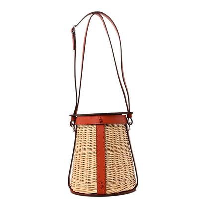 Hermes Swift Wicker Sac Farming Picnic Bag Naturel Terre Battue 1 of 8