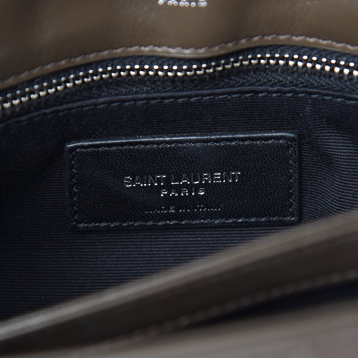 Saint Laurent Calfskin Y Quilted Monogram Toy Loulou Crossbody Bag Faggio 6 of 10