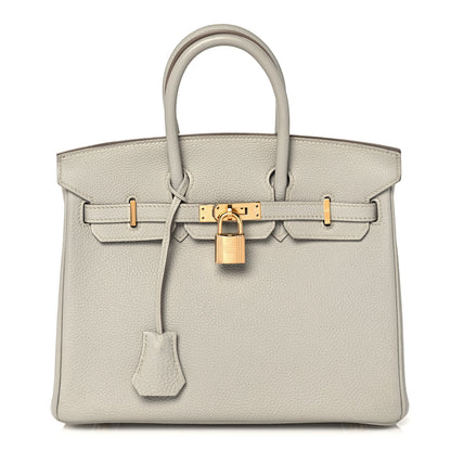 Hermes Togo Birkin 25 Gris Perle 1 of 10