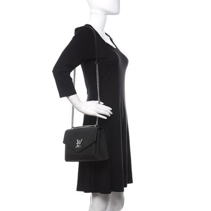 Louis Vuitton Soft Calfskin My Lockme Chain Bag BB Black 2 of 9