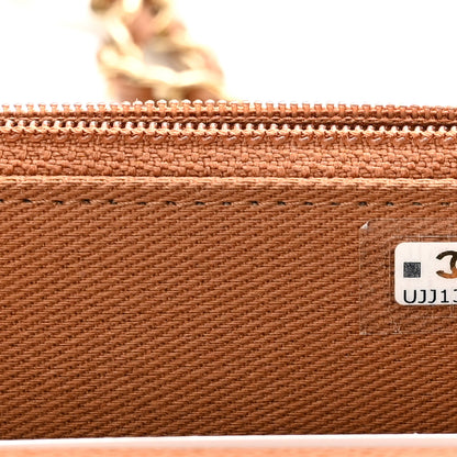 Chanel Caviar Quilted Business Affinity Clutch With Chain Flap Camel 8 of 12