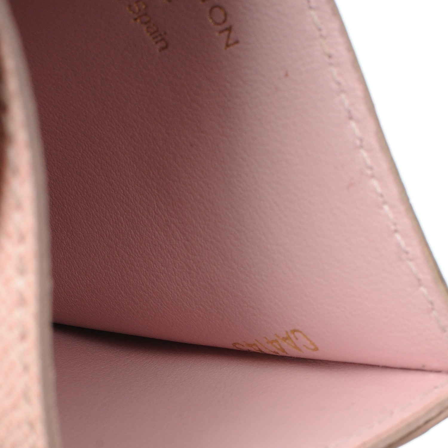 Louis Vuitton Damier Ebene Caissa Card Holder Rose Ballerine 7 of 8