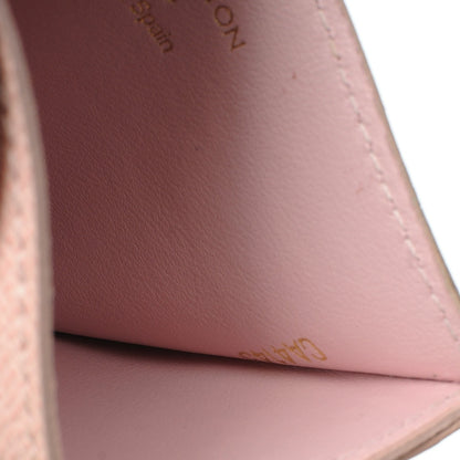 Louis Vuitton Damier Ebene Caissa Card Holder Rose Ballerine 7 of 8