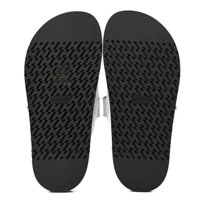 Hermes Calfskin Womens Chypre Sandals 36 White 5 of 7