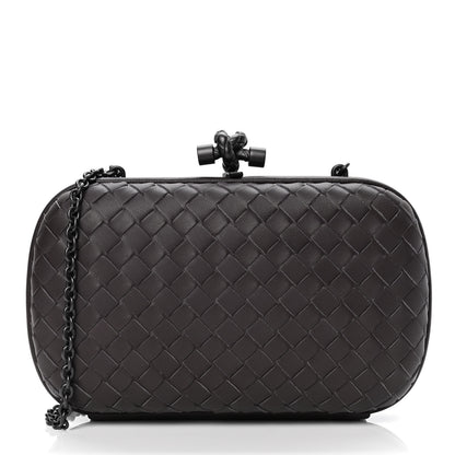Bottega Veneta Nappa Intrecciato Chain Knot Clutch Quetsche 1 of 4