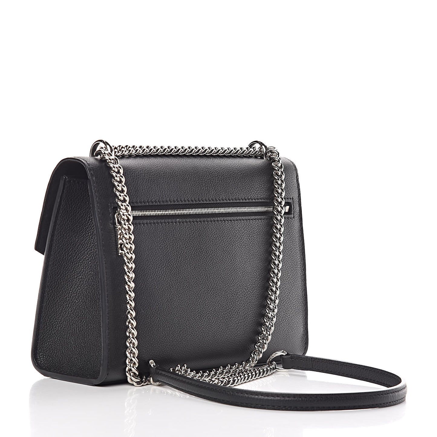 Soft Calfskin My Lockme Chain Bag BB Black