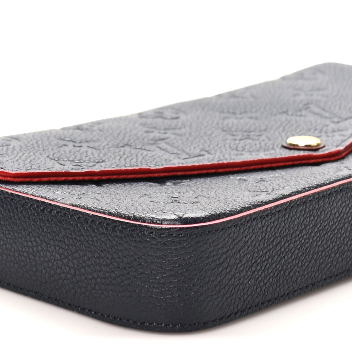 Louis Vuitton Empreinte Pochette Felicie Chain Wallet Marine Rouge 9 of 10