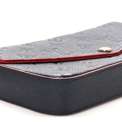 Louis Vuitton Empreinte Pochette Felicie Chain Wallet Marine Rouge 9 of 10