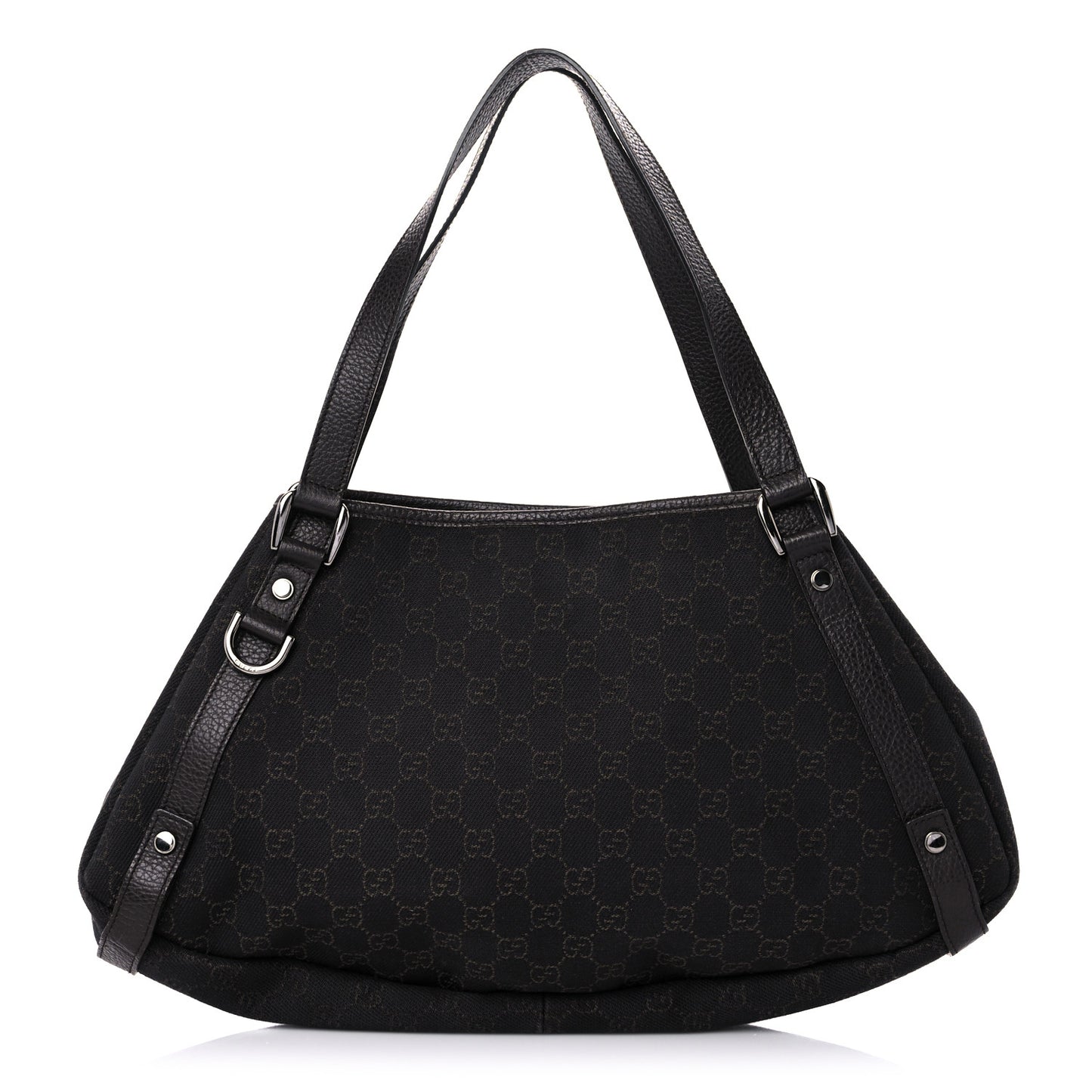 Monogram Medium Abbey Shoulder Bag Chocolate