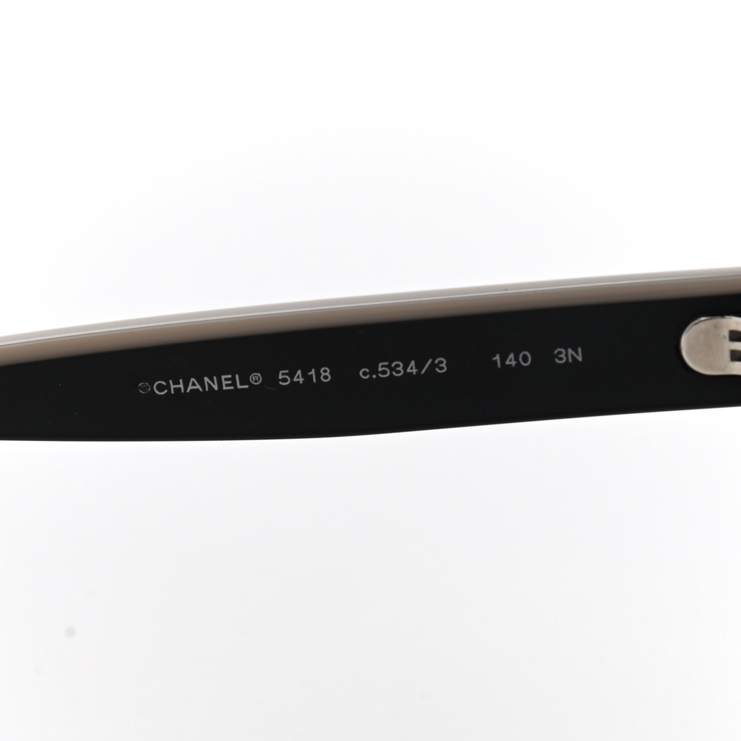 Chanel Acetate Logo Shield Sunglasses 5418 Black 5 of 9