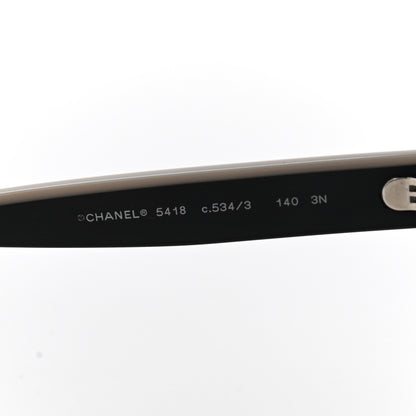 Chanel Acetate Logo Shield Sunglasses 5418 Black 5 of 9