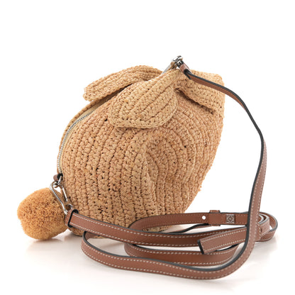 Loewe Raffia Mini Bunny Crossbody Bag Natural Tan 3 of 9