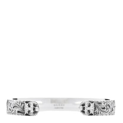 Gucci Sterling Silver Feline Head Bracelet 1 of 6
