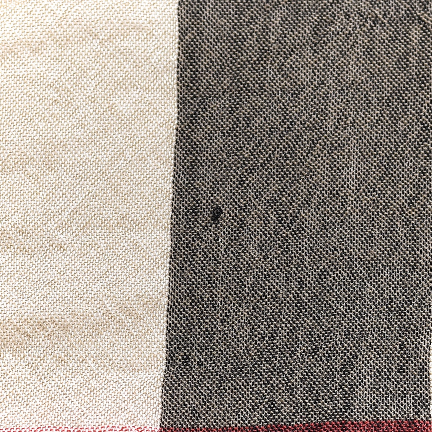 Merino Wool House Check Scarf Brown