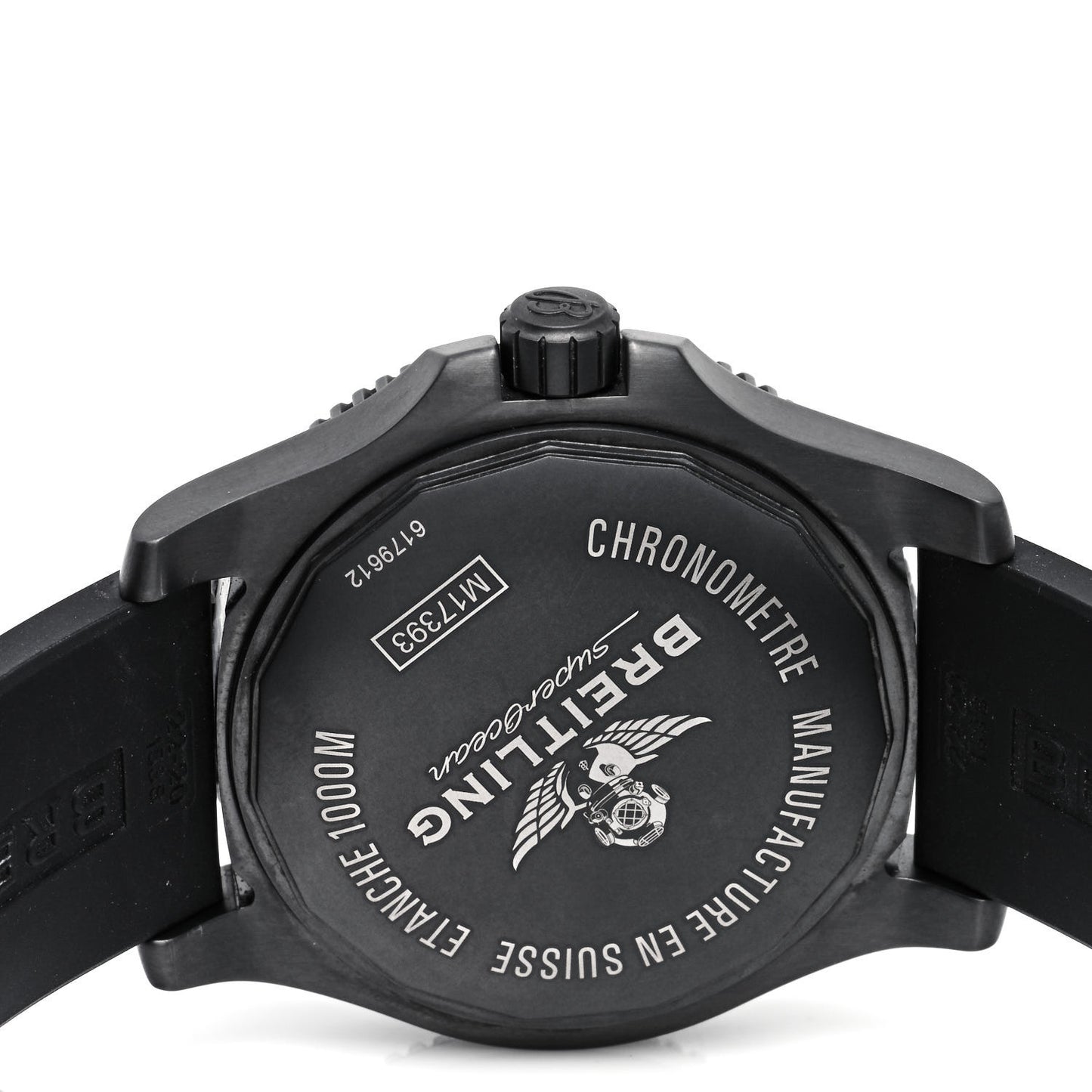 PVD Stainless Steel 44mm Super Ocean Chronometer Automatic Watch Black M17393