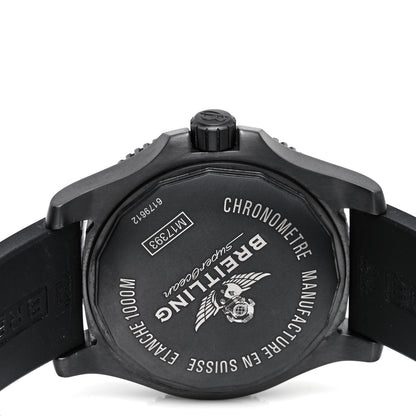 Breitling PVD Stainless Steel 44mm Super Ocean Chronometer Automatic Watch Black M17393 4 of 5