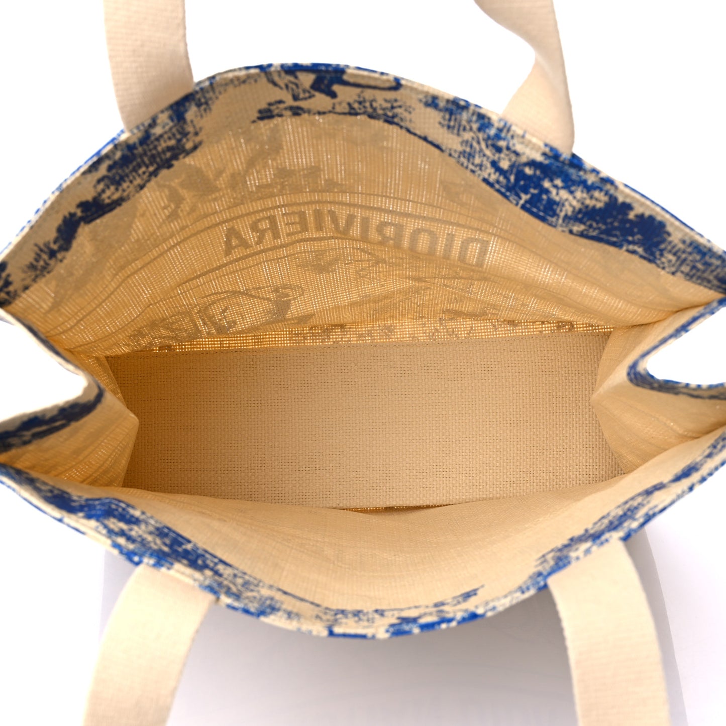 Straw Dioriviera Tote Beige