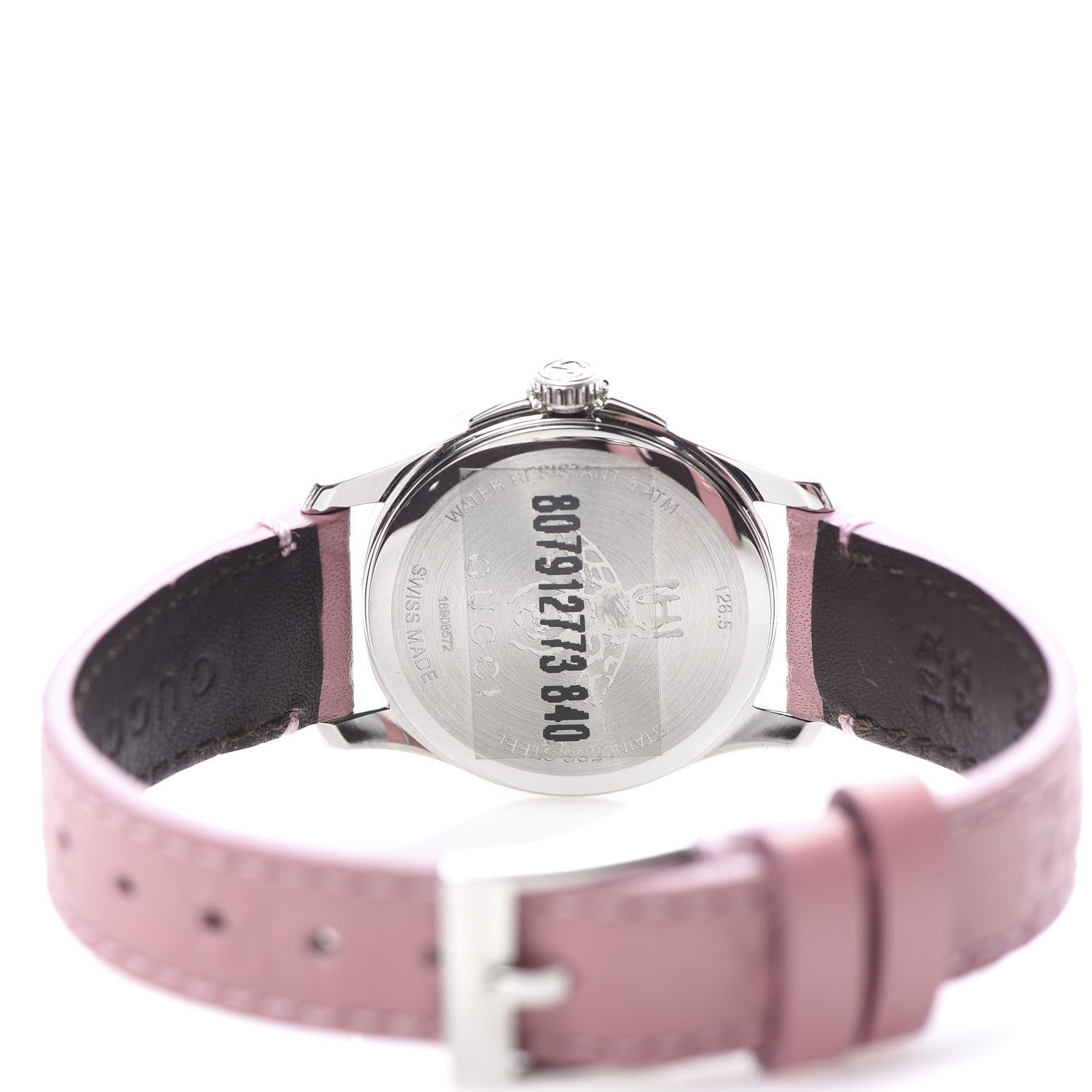 Gucci Stainless Steel Calfskin 27mm G-Timeless Quartz Watch Pink 5 of 8