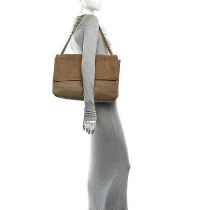 Chanel Suede Calfskin Souplissimo Maxi Flap Dark Beige 2 of 13