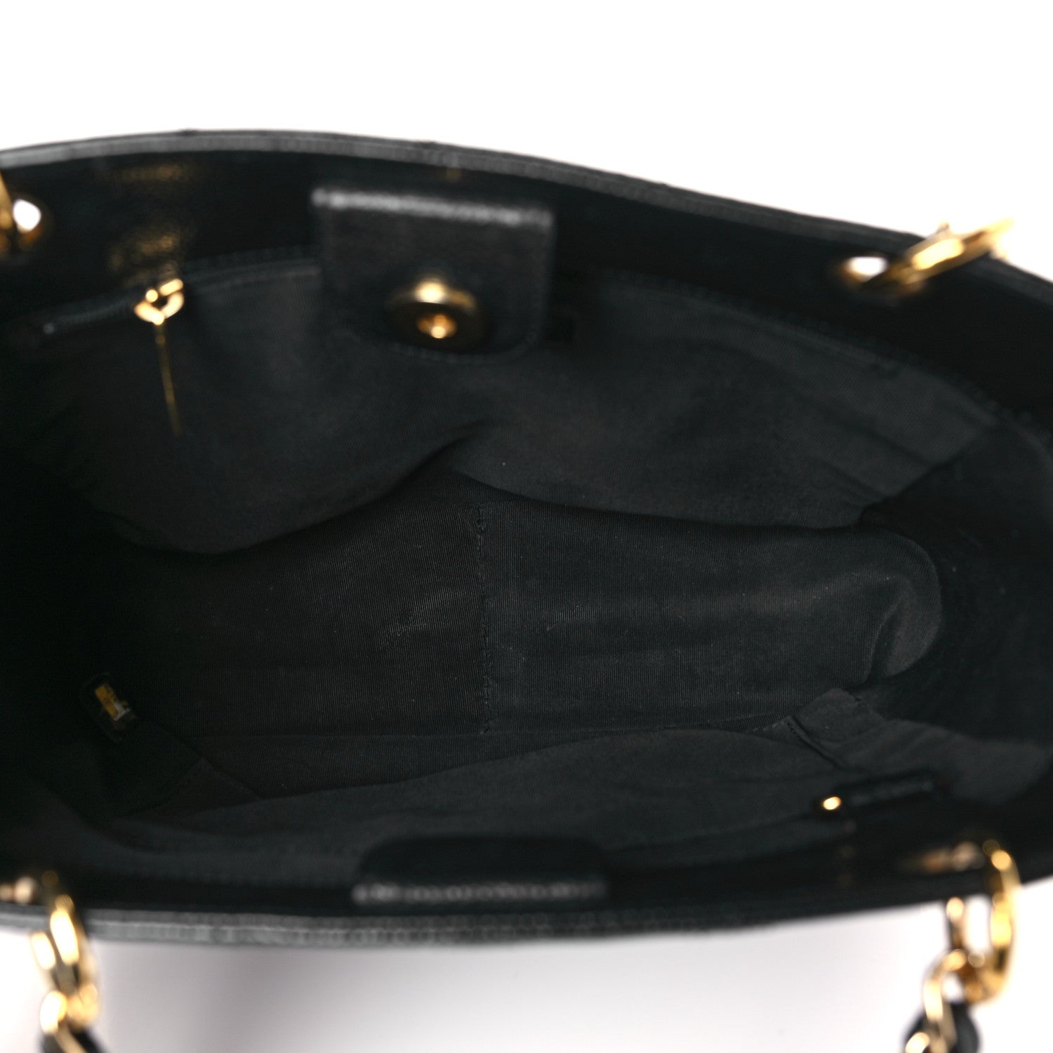 Chanel Caviar Quilted Petit Shopping Tote PST Black 5 of 9