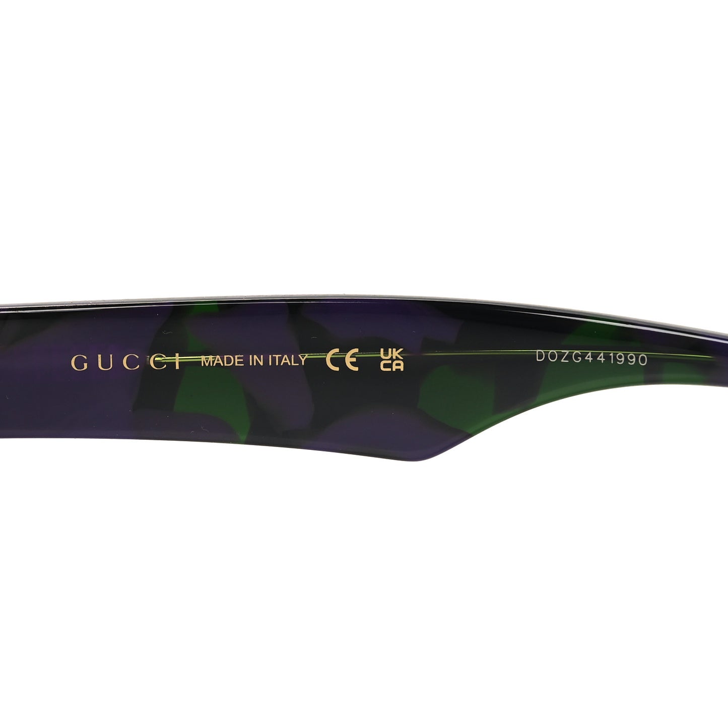 Acetate Rectangle Sunglasses GG0962S Black