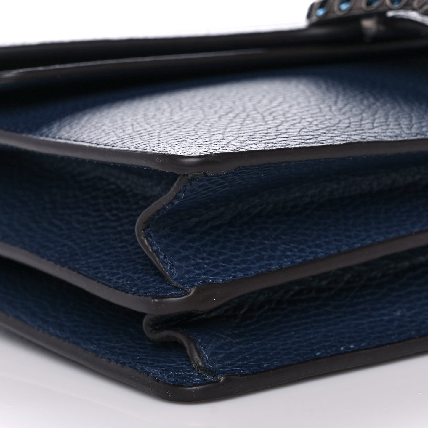 Dollar Calfskin Crystal Small Dionysus Shoulder Bag Blue Agata Montana Sapphire