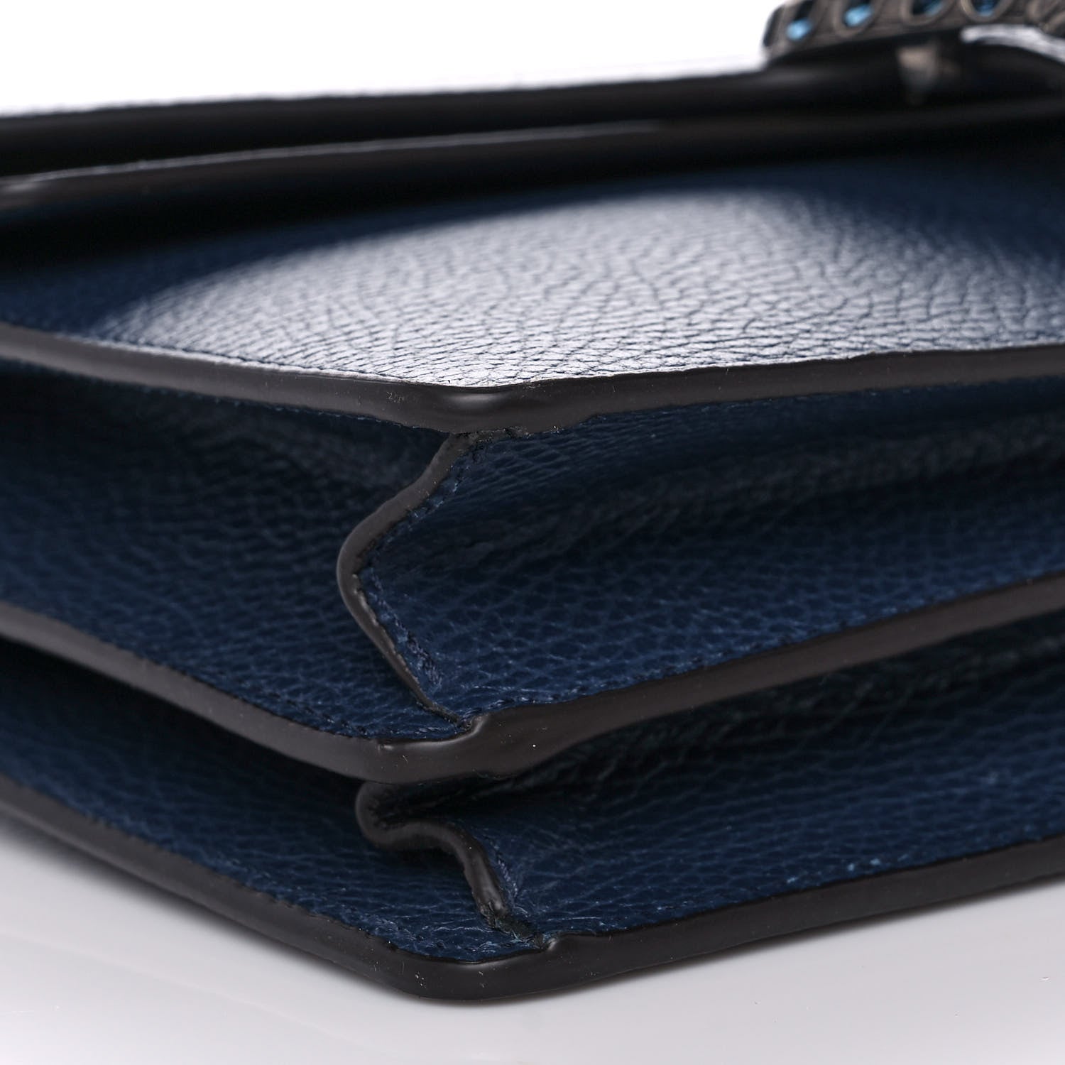 Gucci Dollar Calfskin Crystal Small Dionysus Shoulder Bag Blue Agata Montana Sapphire 9 of 13