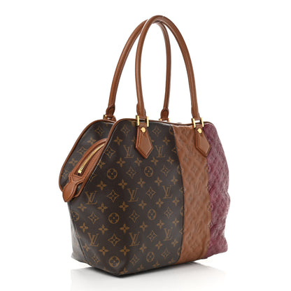 Louis Vuitton Monogram Stripes Medium Bag Bordeaux 3 of 9