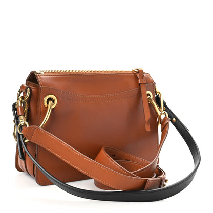 Chloe Calfskin Suede Small Roy Bag Caramel 4 of 9