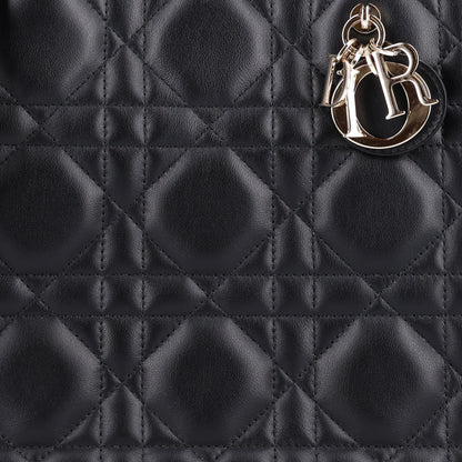 Christian Dior Calfskin Macro Cannage Small Book Tote Black 8 of 10