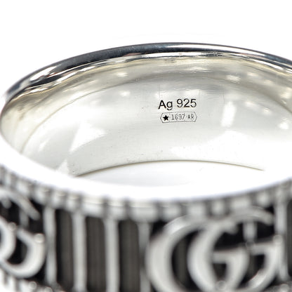Gucci Sterling Silver Double G Band Ring 56 7.5 6 of 6