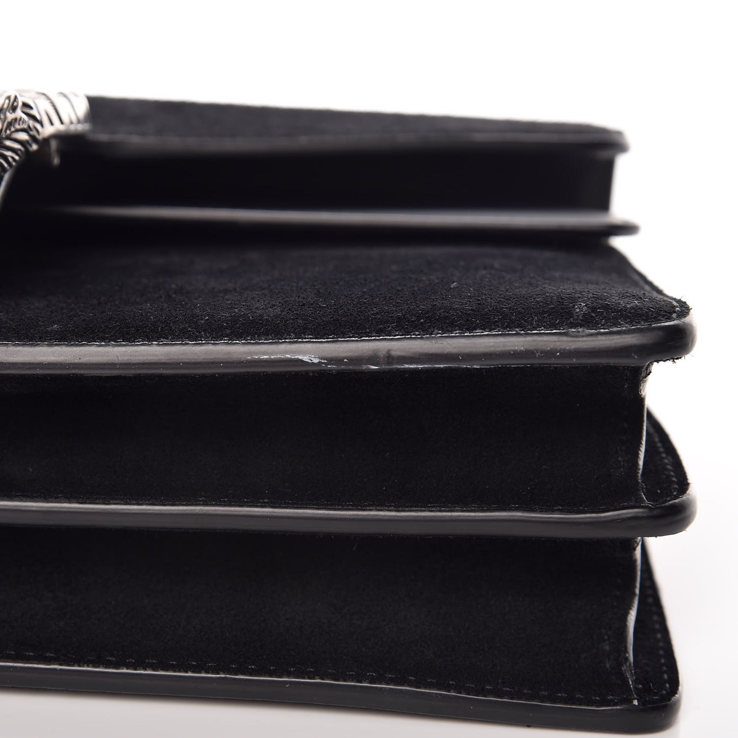 Suede Small Dionysus Shoulder Bag Black