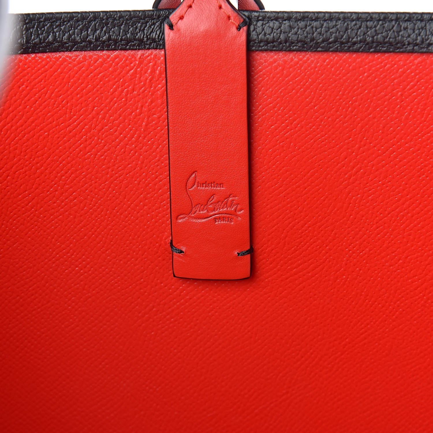 Christian Louboutin Calfskin Spikes East West Cabata Tote Black 7 of 10