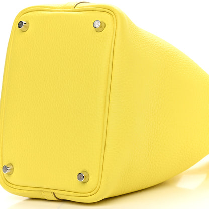 Hermes Taurillon Clemence Picotin Lock 18 PM Lime 10 of 12
