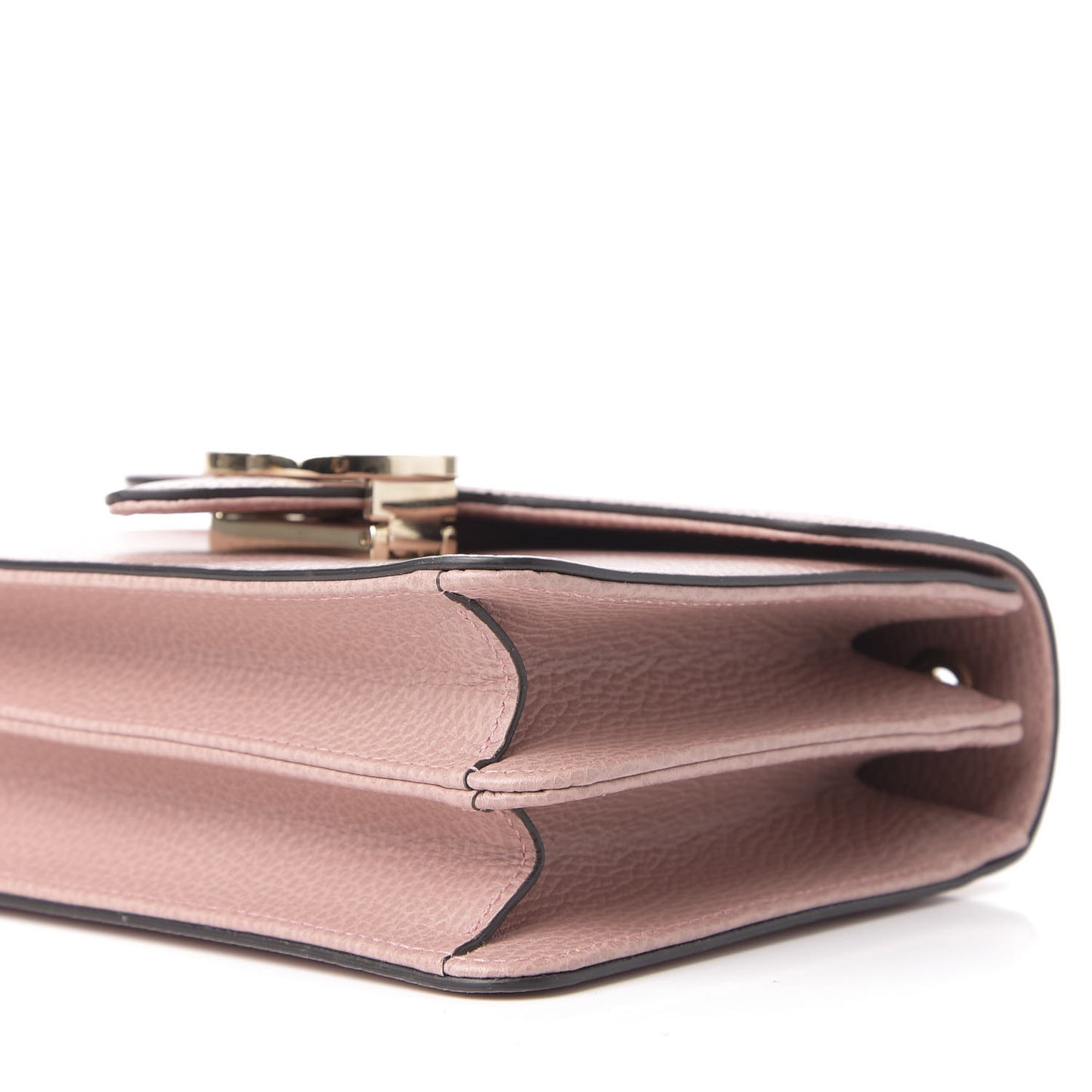 Dollar Calfskin Small Interlocking G Shoulder Bag Soft Pink