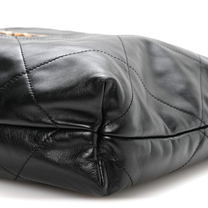 Chanel Shiny Calfskin Quilted Chanel 22 Black 10 of 10