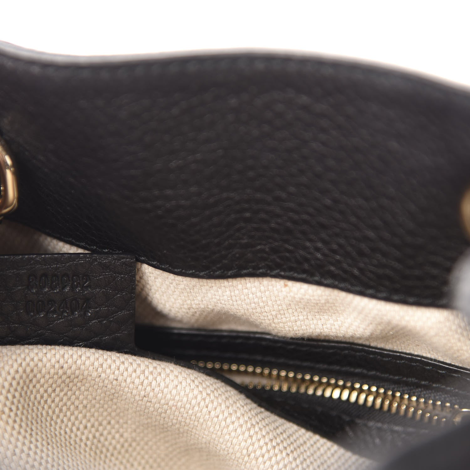 Gucci Pebbled Calfskin Medium Soho Chain Shoulder Bag Black 9 of 10