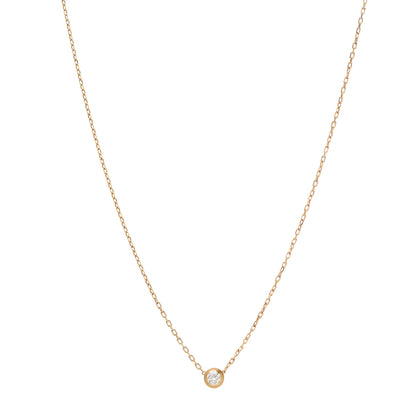 Cartier 18K Yellow Gold Diamond LM D'Amour Pendant Necklace 1 of 6
