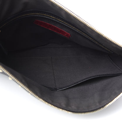 Valentino Garavani Vitello Large Rockstud Zip Wristlet Pouch Black 5 of 6